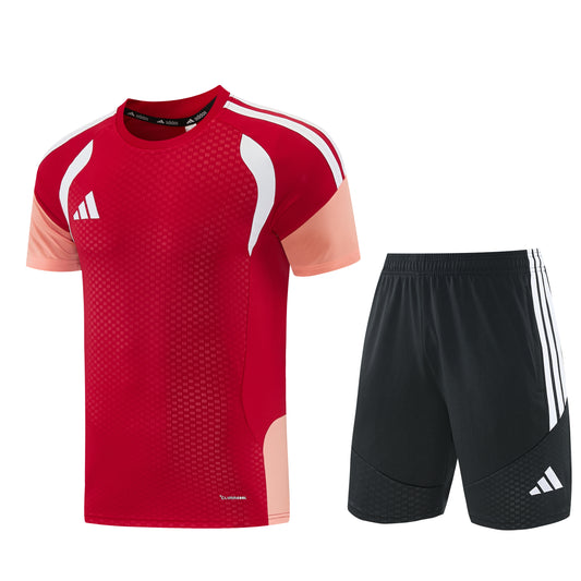 AD12 red short-sleeved suit S-2XL