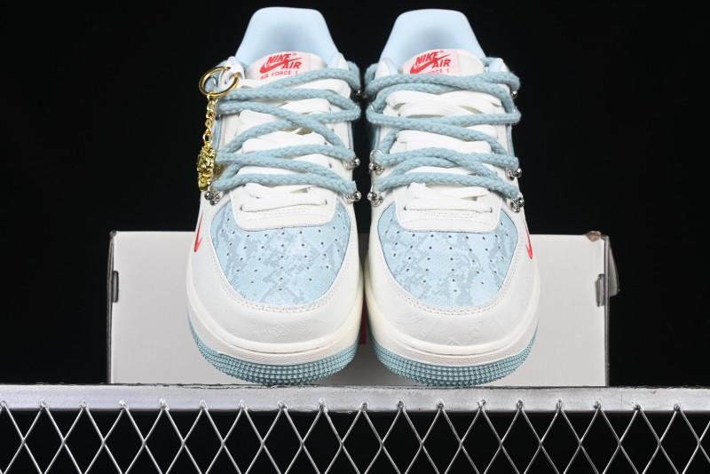 Nike Air Force 1 '07 Low Green Snake Lace-Up Casual Sneakers - KK1988-023