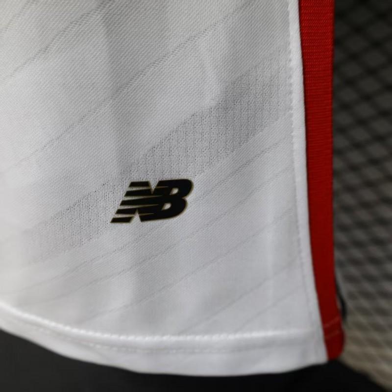 Player Version 26/27  São Paulo FC White with Red and Black Horizontal Stripes Jersey