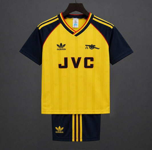 Retro Kids 88/90 Arsenal Yellow Away Jersey