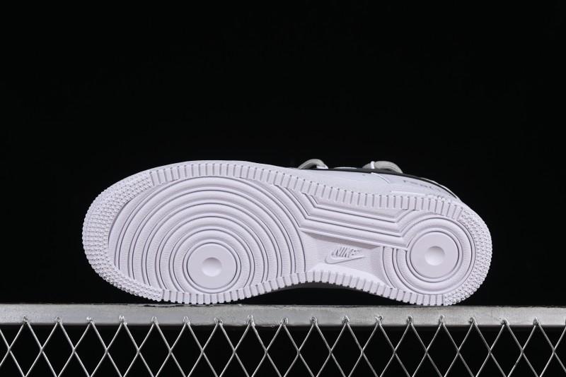 Nike Air Force 1 '07 Low Spray Paint White Grey Strap Low-Top Casual Sneakers - ZH0316-017