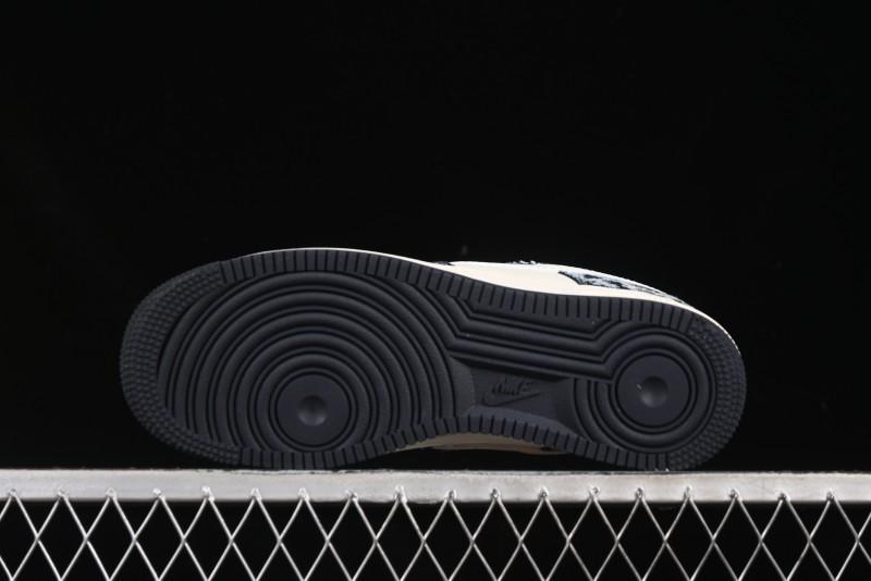 Nike Air Force 1 '07 Low Stussy Collaboration Retro Denim Casual Sneakers - XS1958-578
