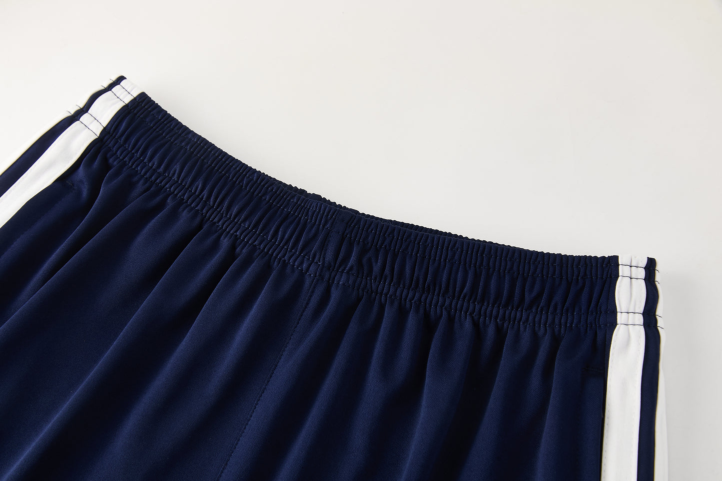 AD12 royal blue short-sleeved suit S-2XL