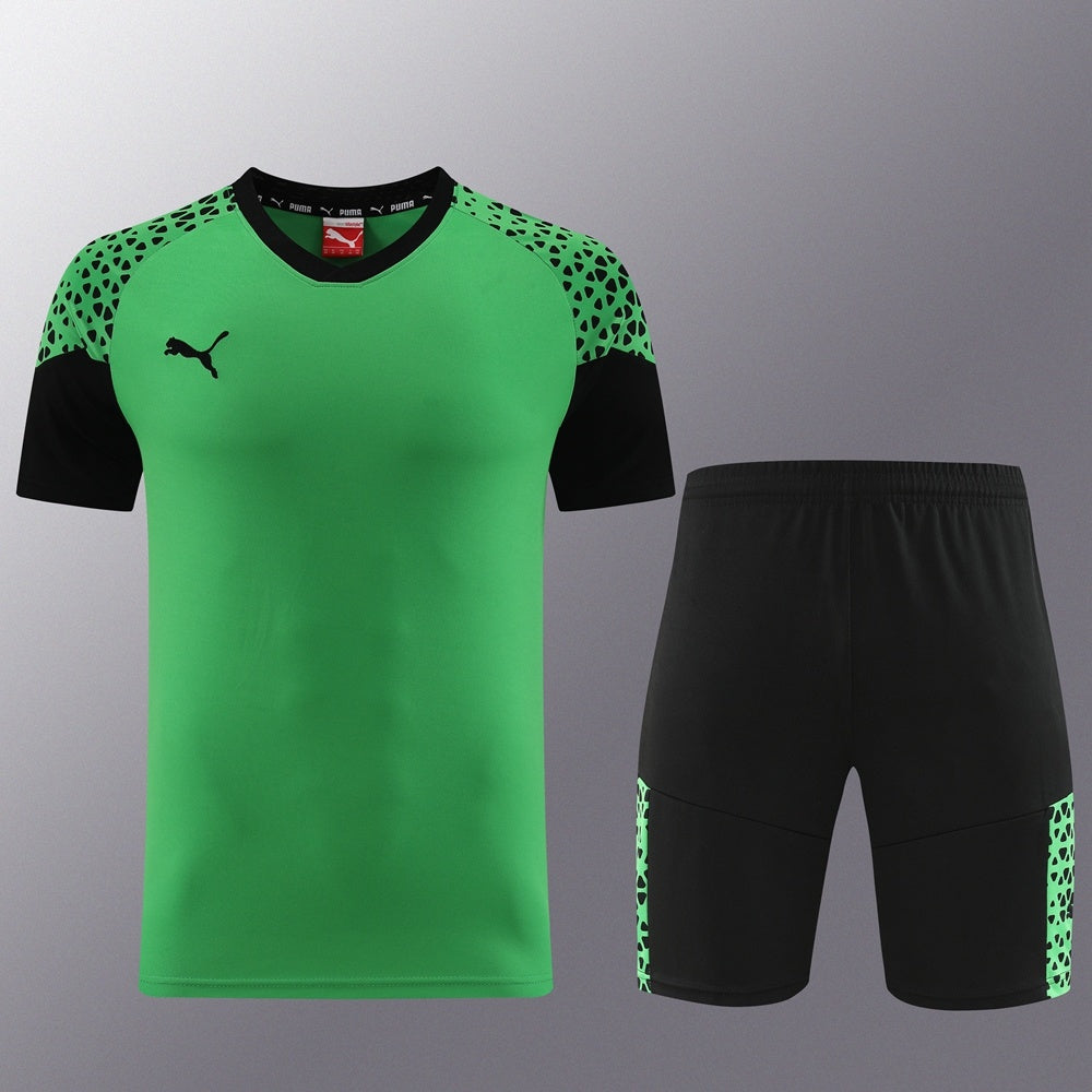 PD02 green shorts suit S-2XL