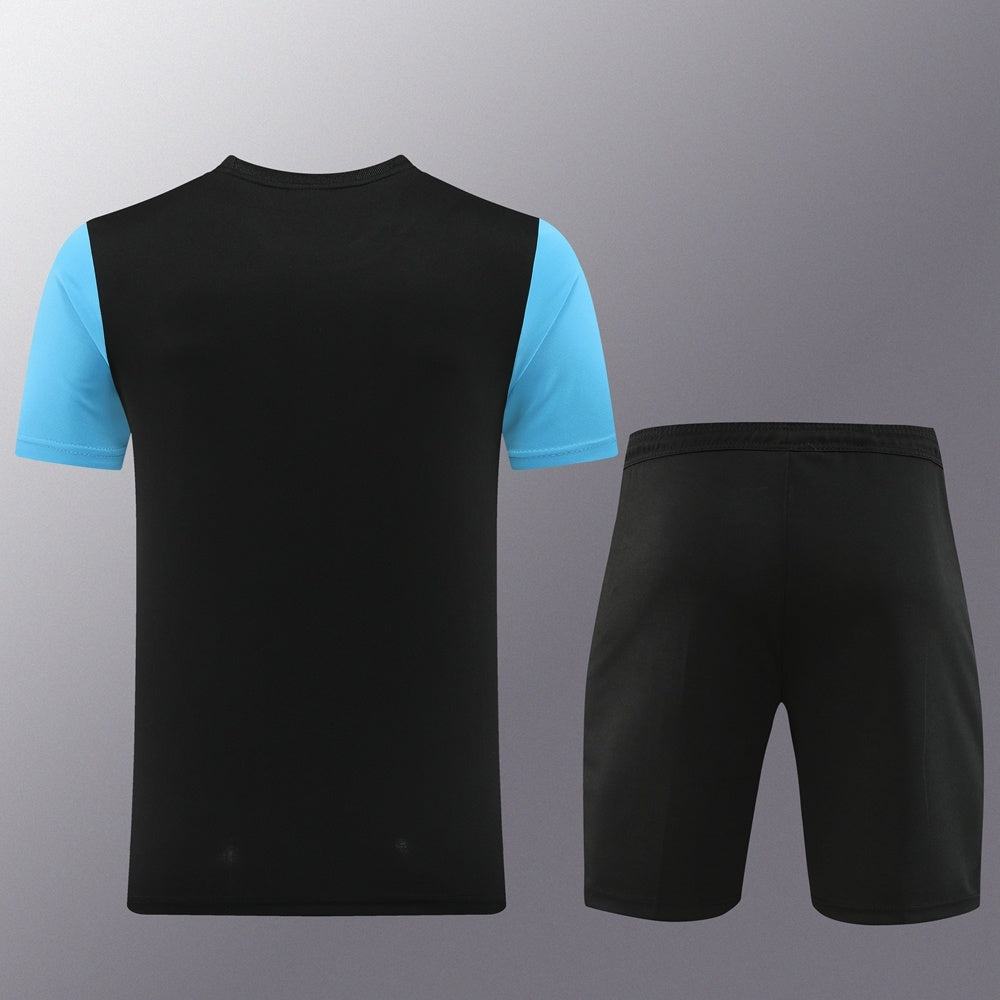 ND03 black and blue shorts suit S-2XL