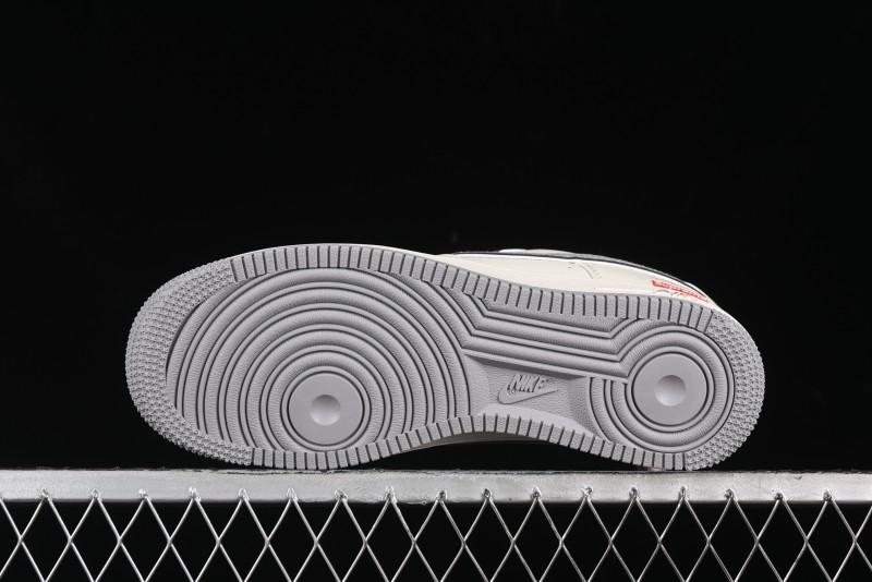 Nike Air Force 1 '07 Low Stone Island Supreme Collaboration Off-White Star Grey Low-Top Casual Sneakers - BB1616-303
