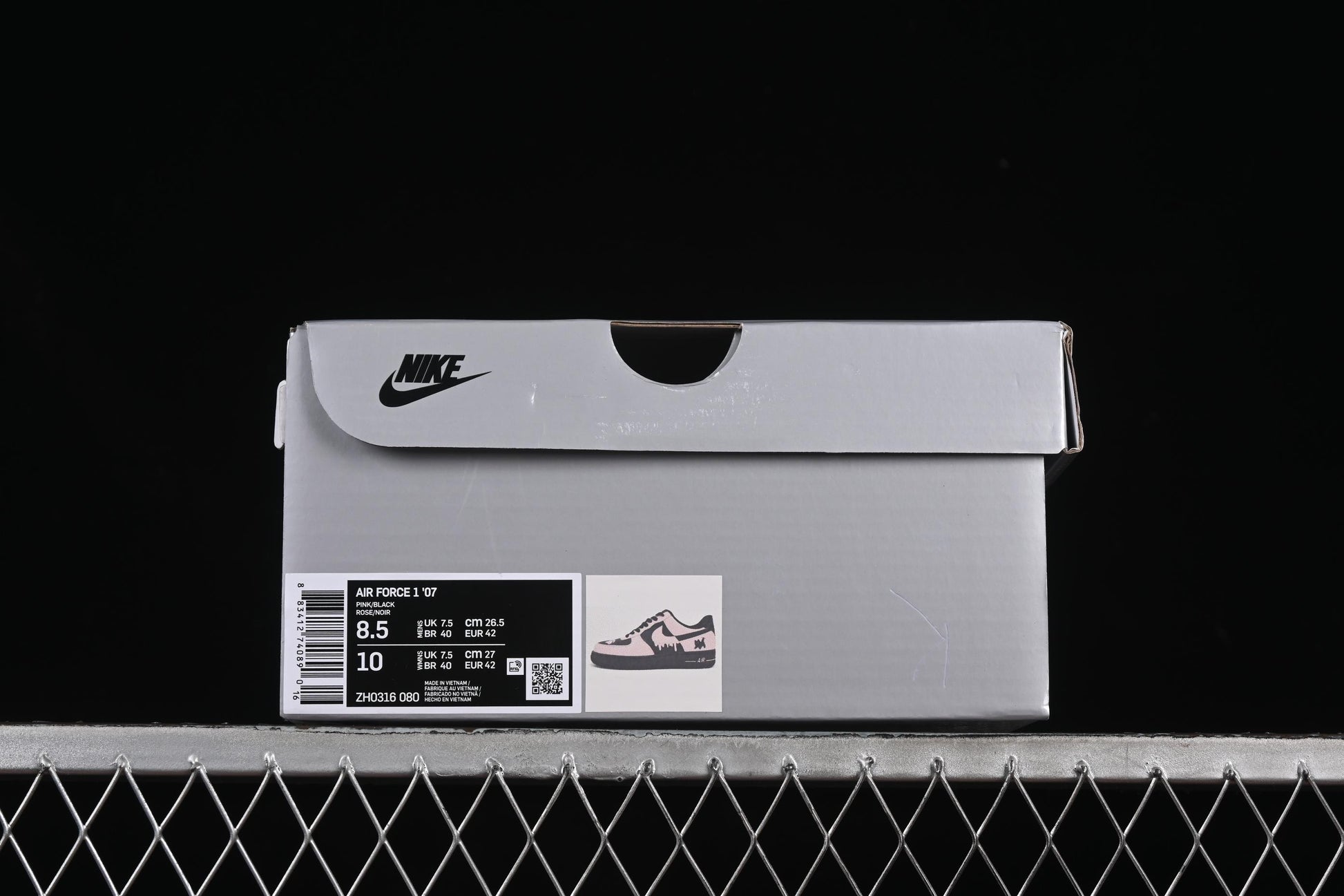 Nike Air Force 1'07 Low Casual Sneakers with Sweet Kitty Anime Theme - ZH0316-080