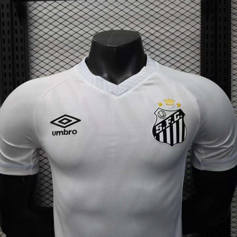Player Version 25/26 Santos Home Jersey Without Sponsors