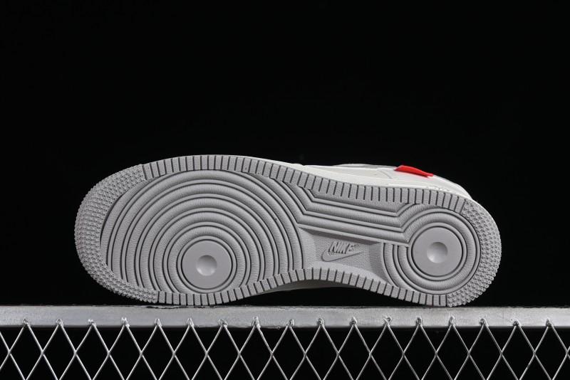 Supreme x Nike Air Force 1 '07 Low Beige Grey Casual Skate Shoes - HD1968-018