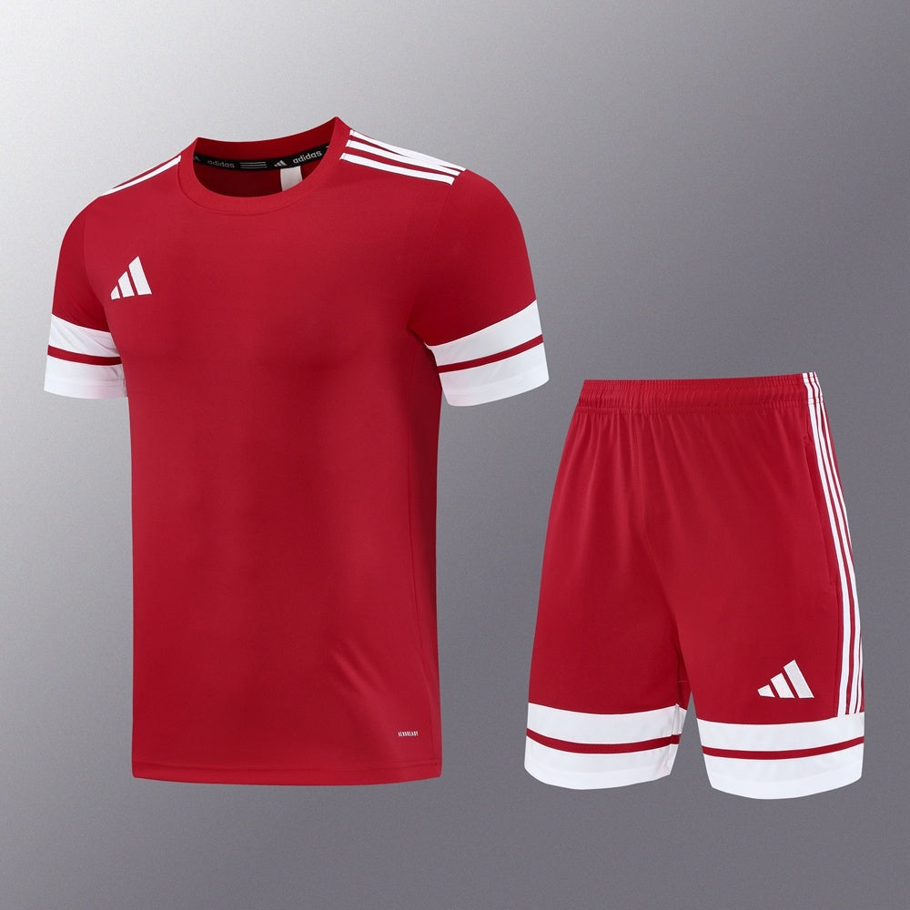AD10 red shorts suit S-2XL