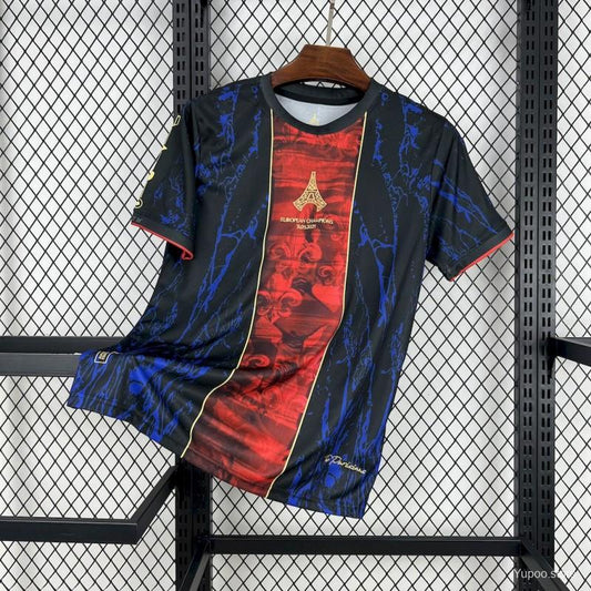 2025/26 Paris Saint-Germain (CAMPEONES DE EUROPA) Red And Blue Jersey