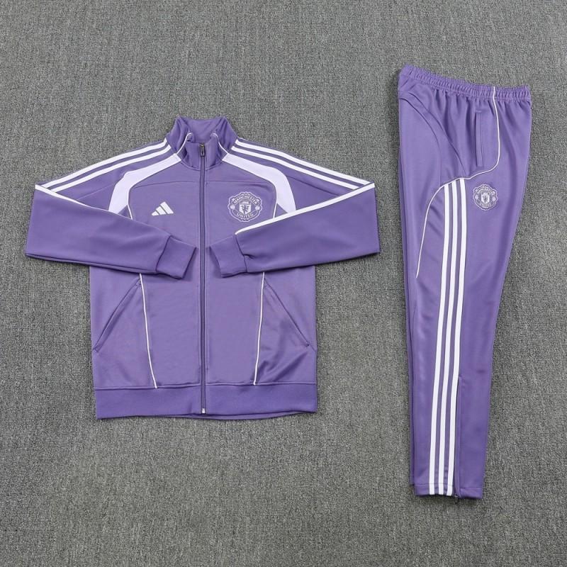 2025 Adidas Purple Full Zipper Jacket + Long Pants