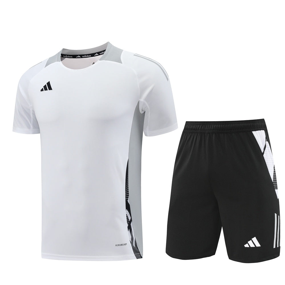 AD08 white shorts suit S-2XL