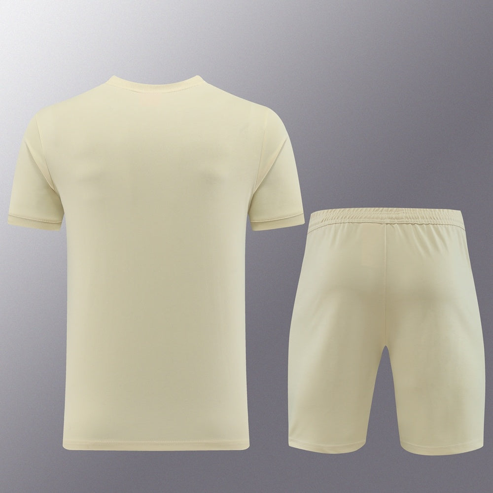 PD01 apricot shorts suit S-2XL