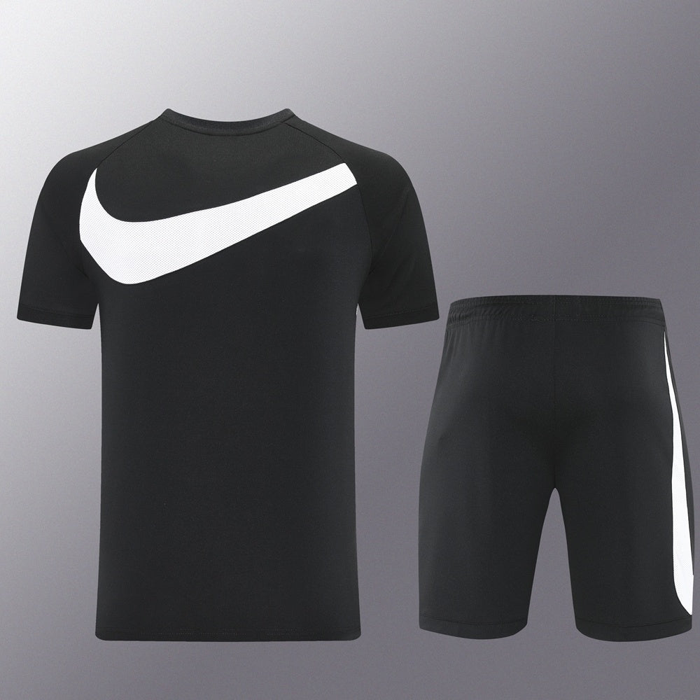 ND09 black shorts suit S-2XL