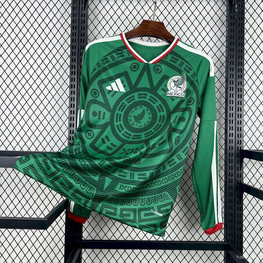 2026 Mens Mexico World Cup Home Long Sleeve Jersey