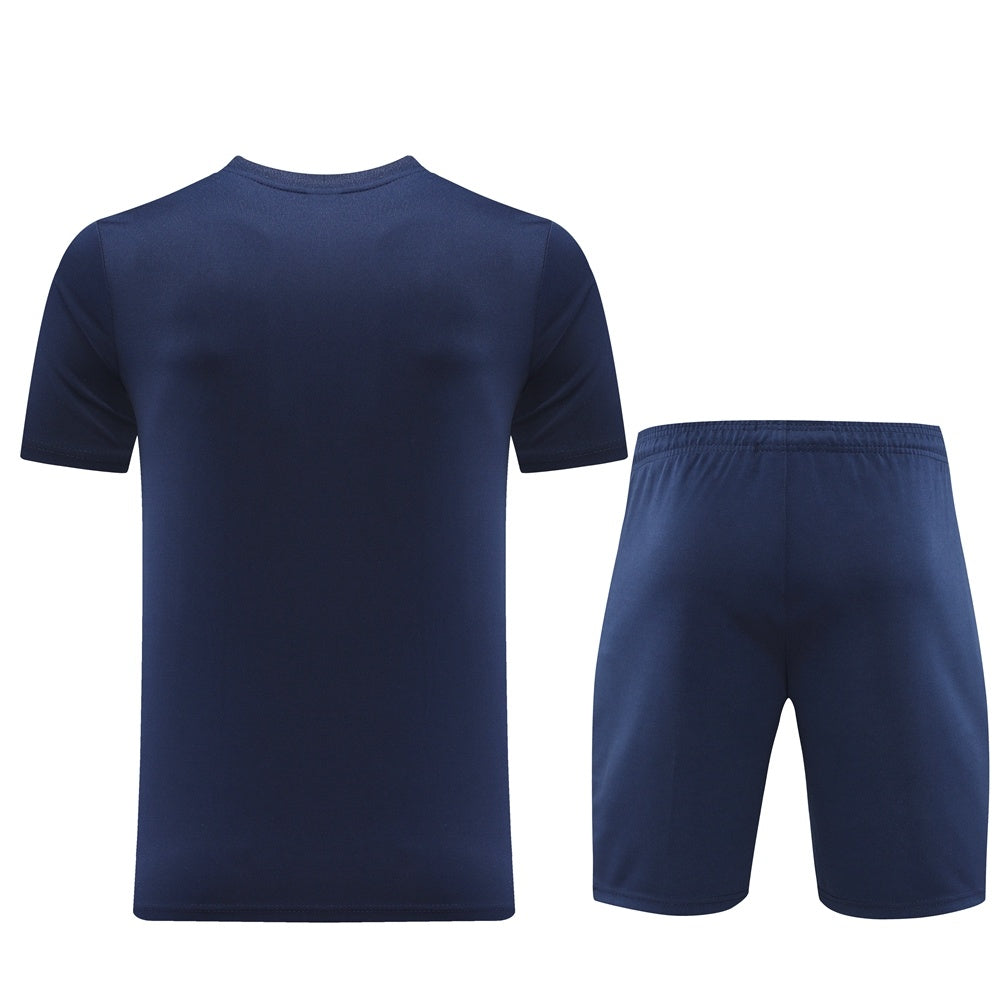 ND06 sapphire blue shorts suit S-2XL