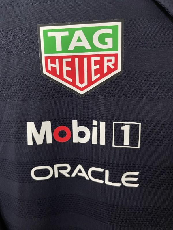 2026 F1 Oracle Red Bull Racing Navy with Red Stripes Polo Shirt