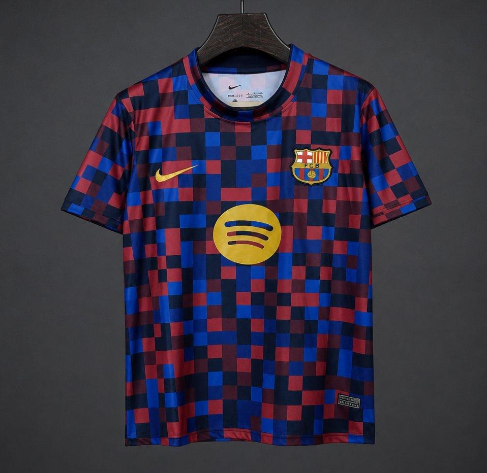 26/27 Barcelona Pre-Match Shirt Pixelated Blaugrana Jersey
