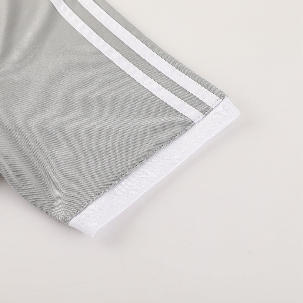 AD07 gray shorts suit S-2XL