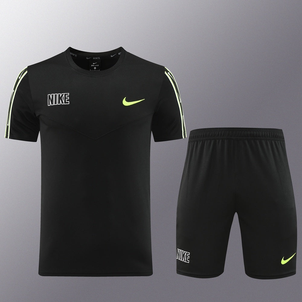 ND03 black shorts suit S-2XL
