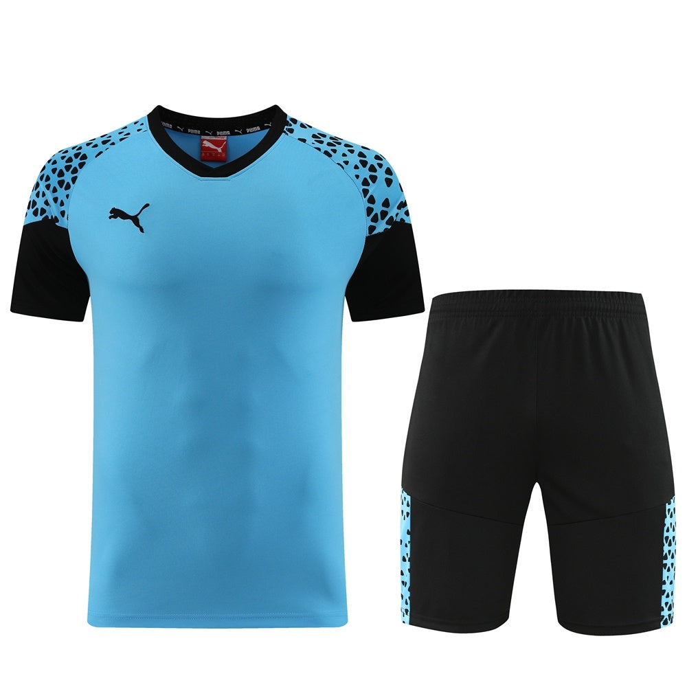 PD02 sky blue shorts suit S-2XL