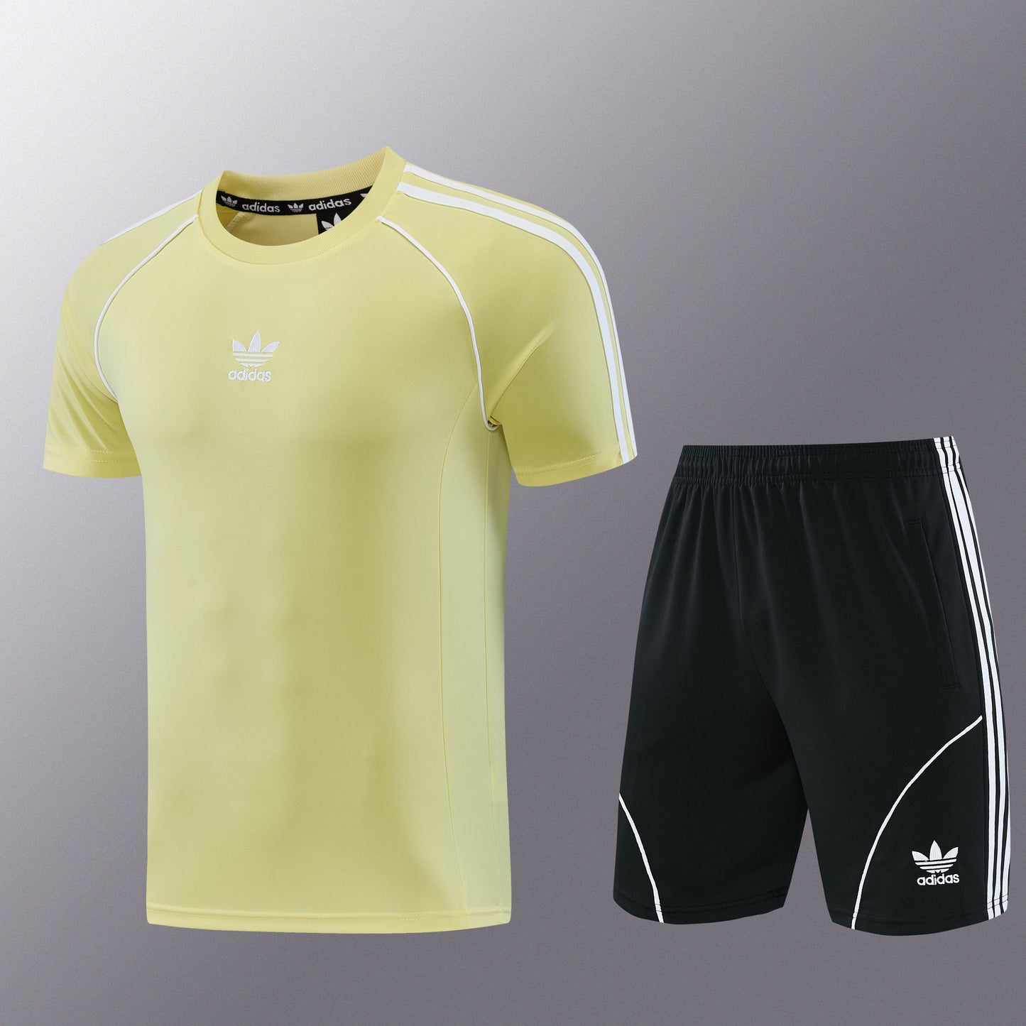 AD15 yellow shorts suit S-2XL