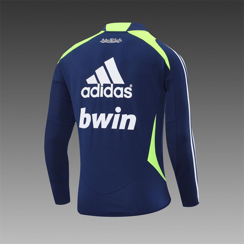 Retro 12/13 Real Madrid Royal Blue Half Zipper Jacket