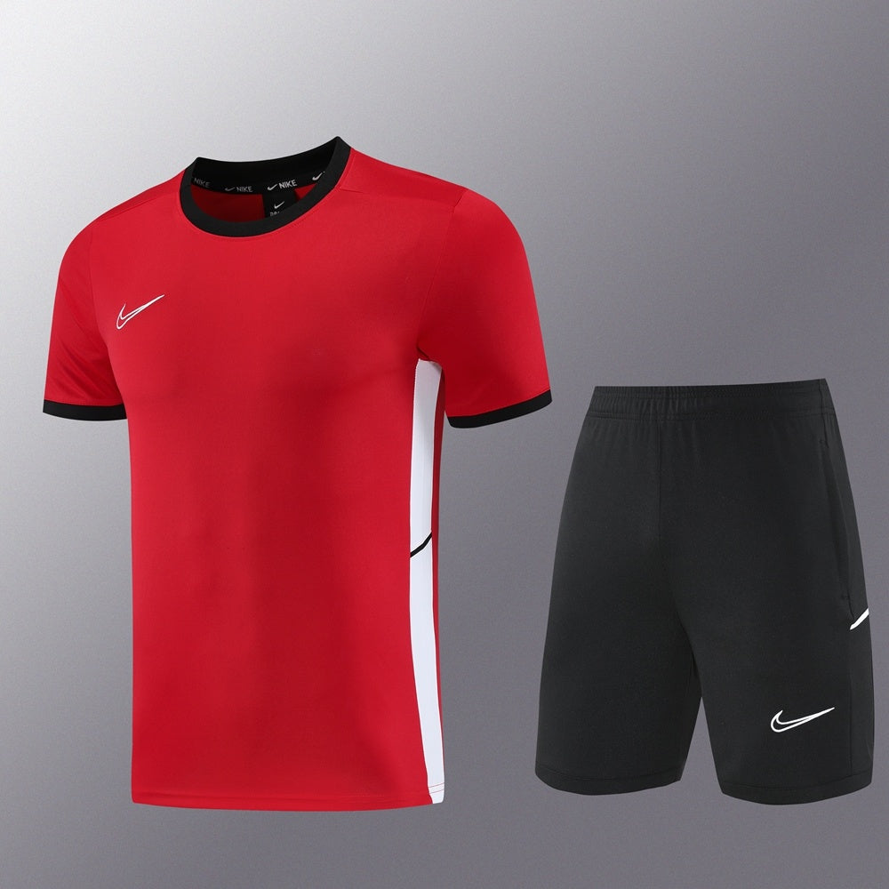 ND08 red shorts suit S-2XL