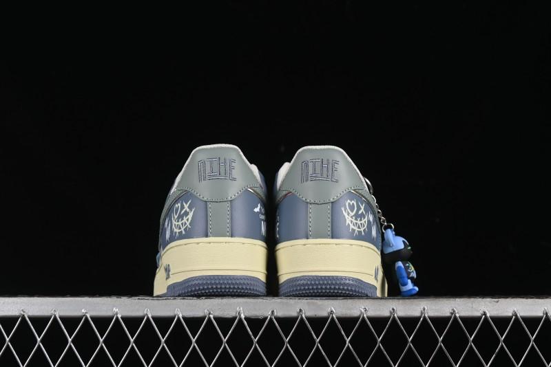 Nike Air Force 1 Low "Ghost Fire Clown" Halloween Themed Casual Sneakers - XL2321-333