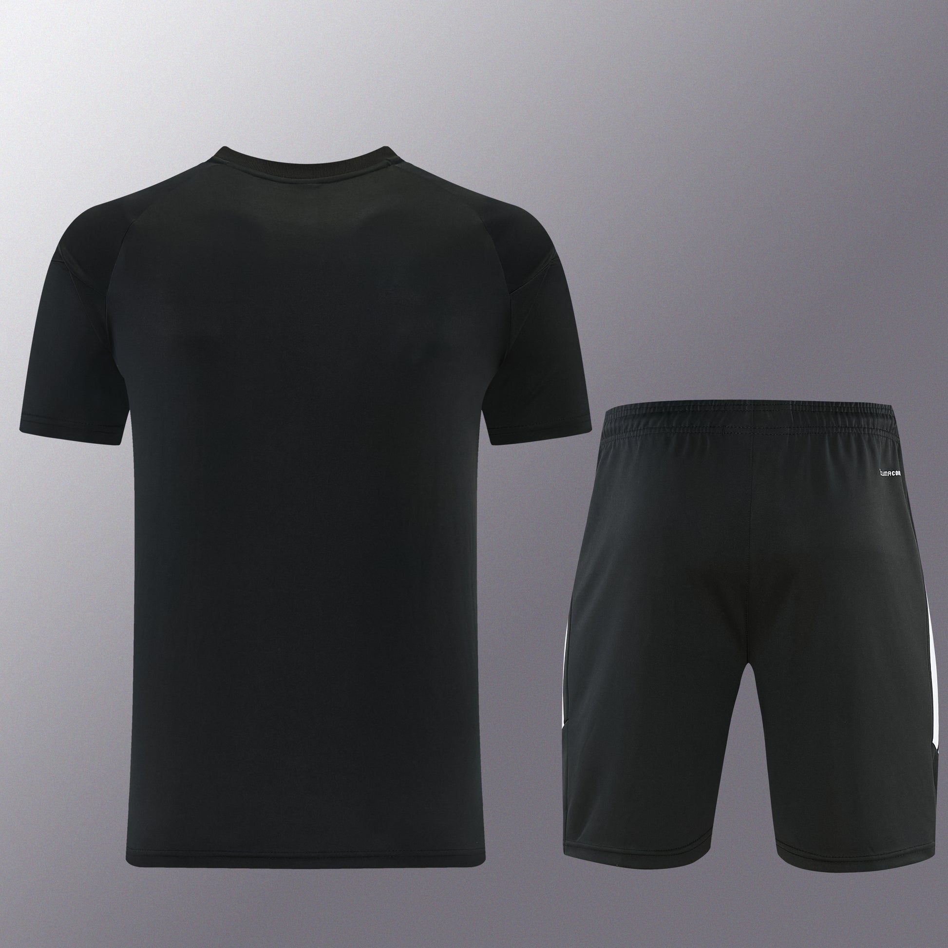 AD14 black shorts suit S-2XL