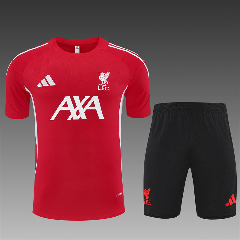 25/26 Liverpool Red Short Sleeve Jersey+Shorts