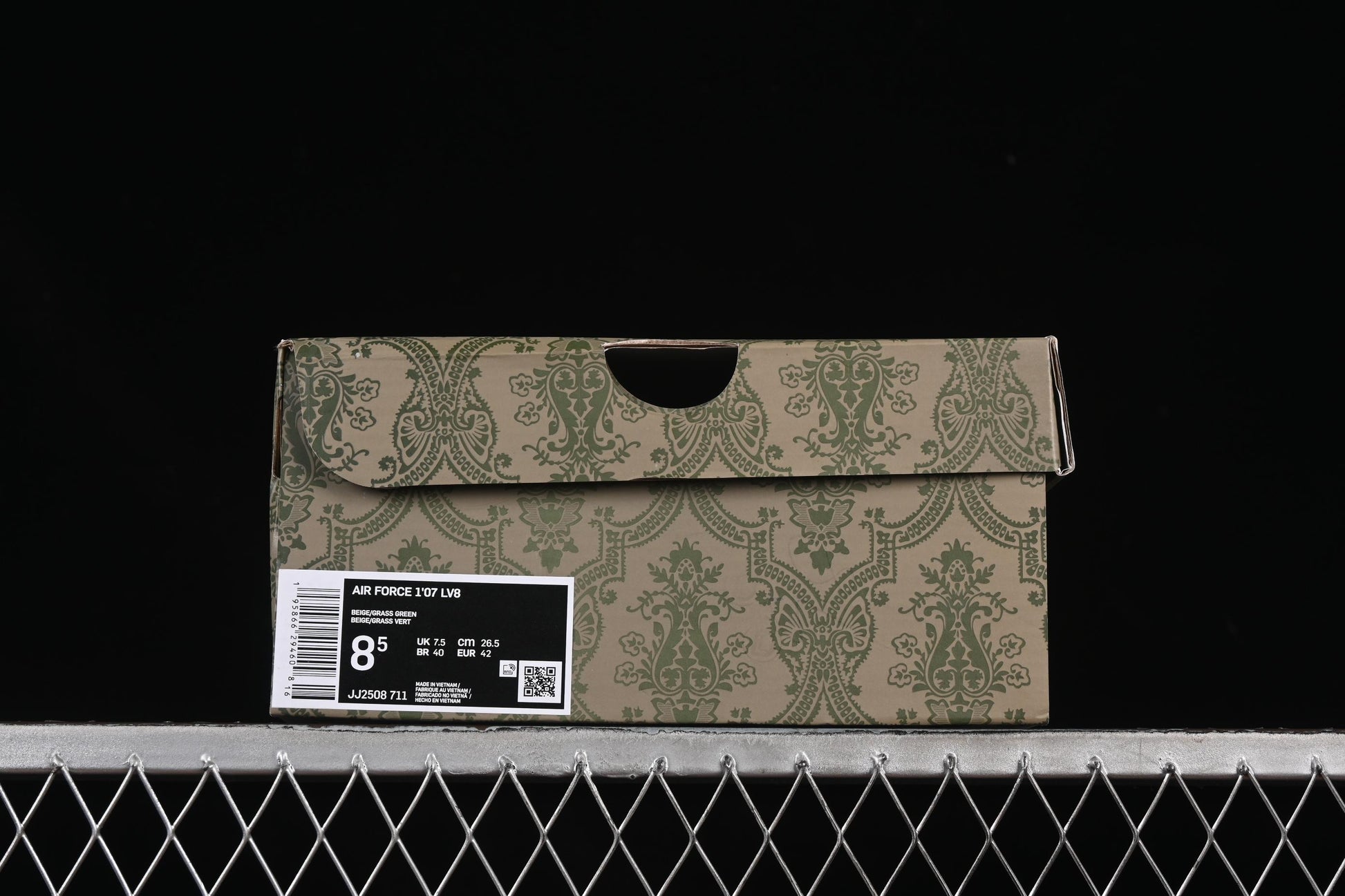 Nike Air Force 1 '07 Low Gucci Collaboration Brown Sole Green Swoosh Casual Sneakers - JJ2508-711