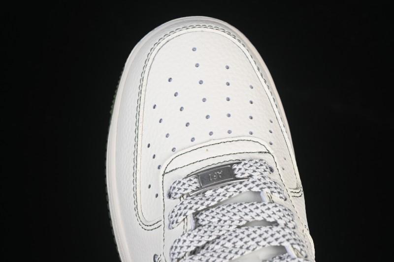 Nike Air Force 1 '07 Low Burberry Collaboration Military Green Embroidery Casual Sneakers - JP8028-003