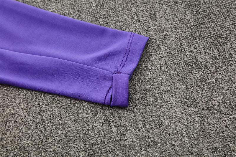 25/26 Barcelona Purple Joint Edition Half Zipper Jacket+Long Pants