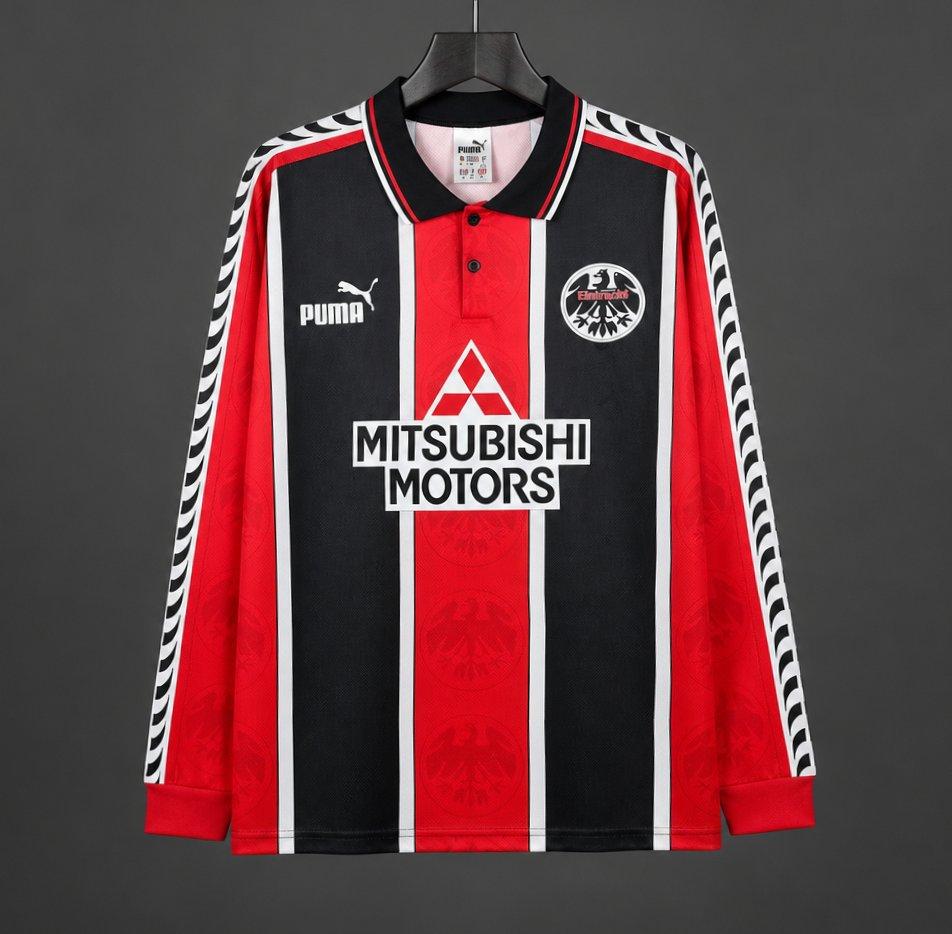 Retro 95/96 Eintracht Frankfurt Home Long Sleeve Jersey
