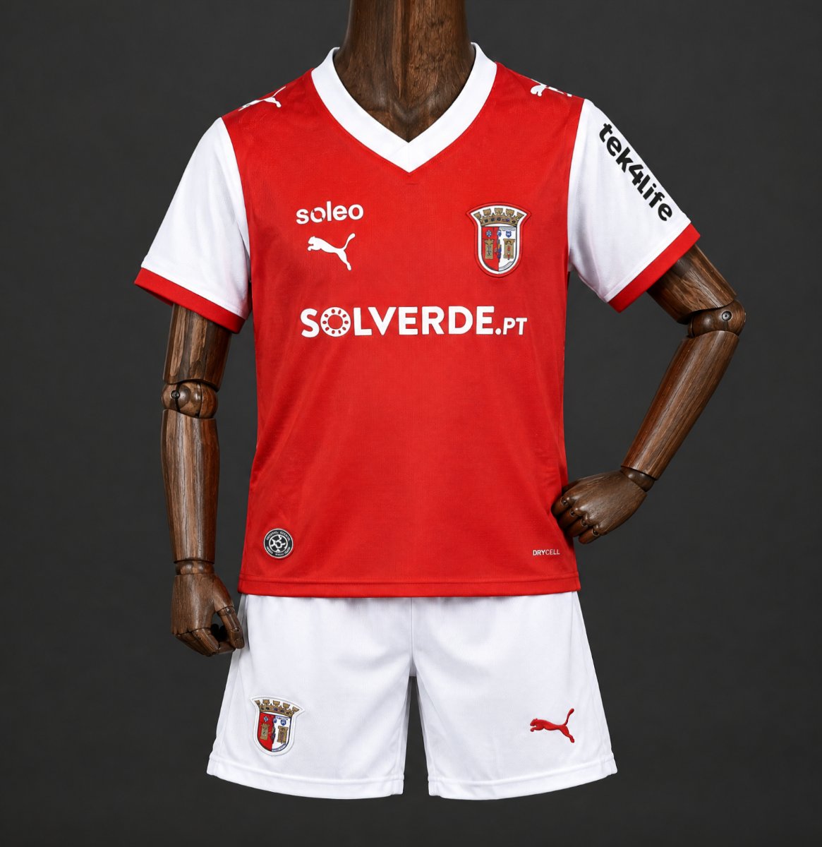 26/27 Kids Braga Home Red Jersey