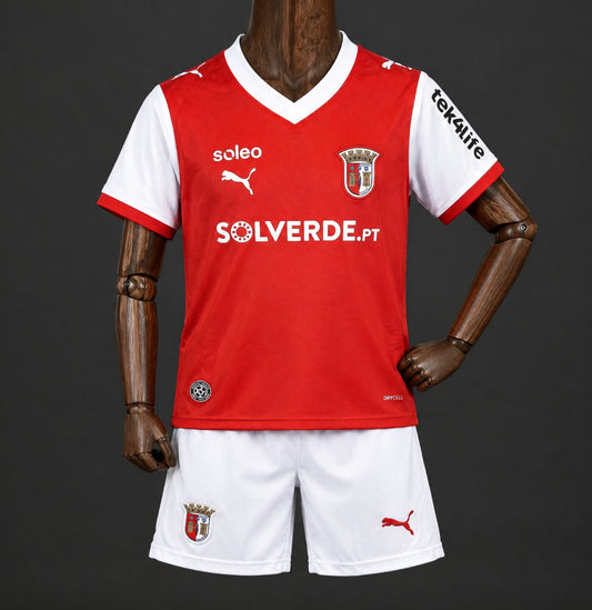 26/27 Kids Braga Home Red Jersey
