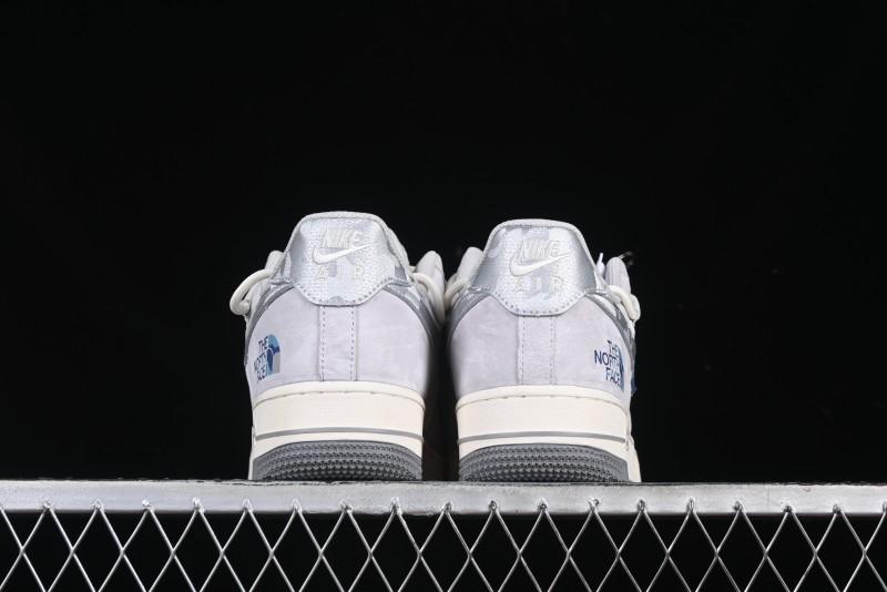 Nike Air Force 1 '07 Low The North Face Collaboration Silver Swoosh Drawstring Casual Sneakers - DM6688-016