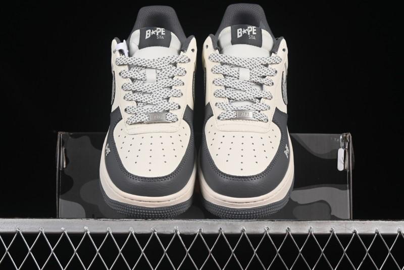 Nike Air Force 1 '07 Low Bape Collaboration Star Swoosh Casual Sneakers - XS1958-570