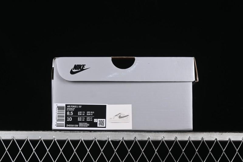 Nike Air Force 1 '07 Low Retro Street Spray Paint Anime Theme Maillard Style Casual Sneakers with Strap - ZH0316-039
