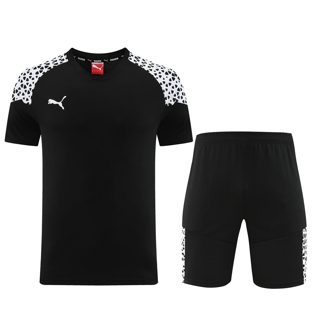 PD02 black shorts suit S-2XL