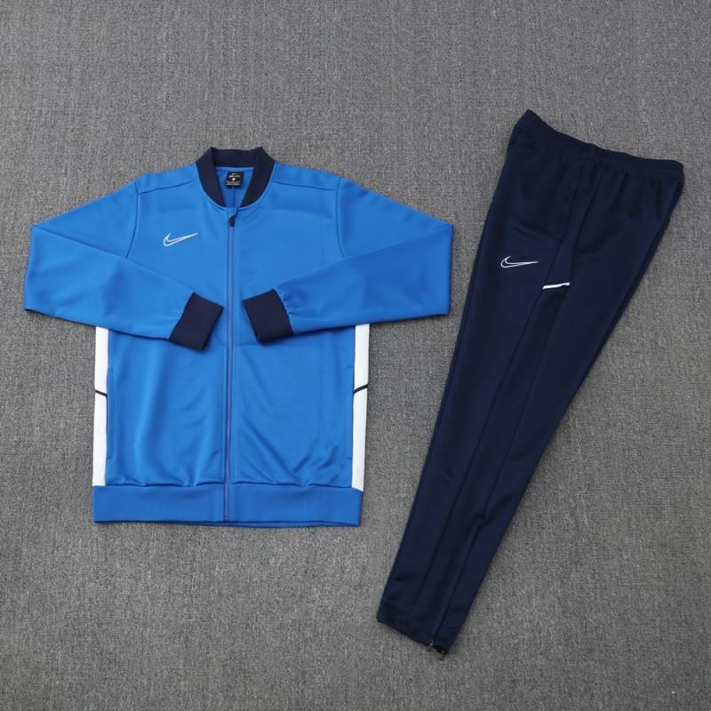2025 Nike Blue Full Hoodie Zipper Jacket +Long Pants
