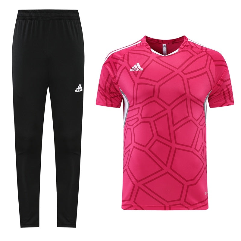 AD01 rose pink trousers suit S-2XL