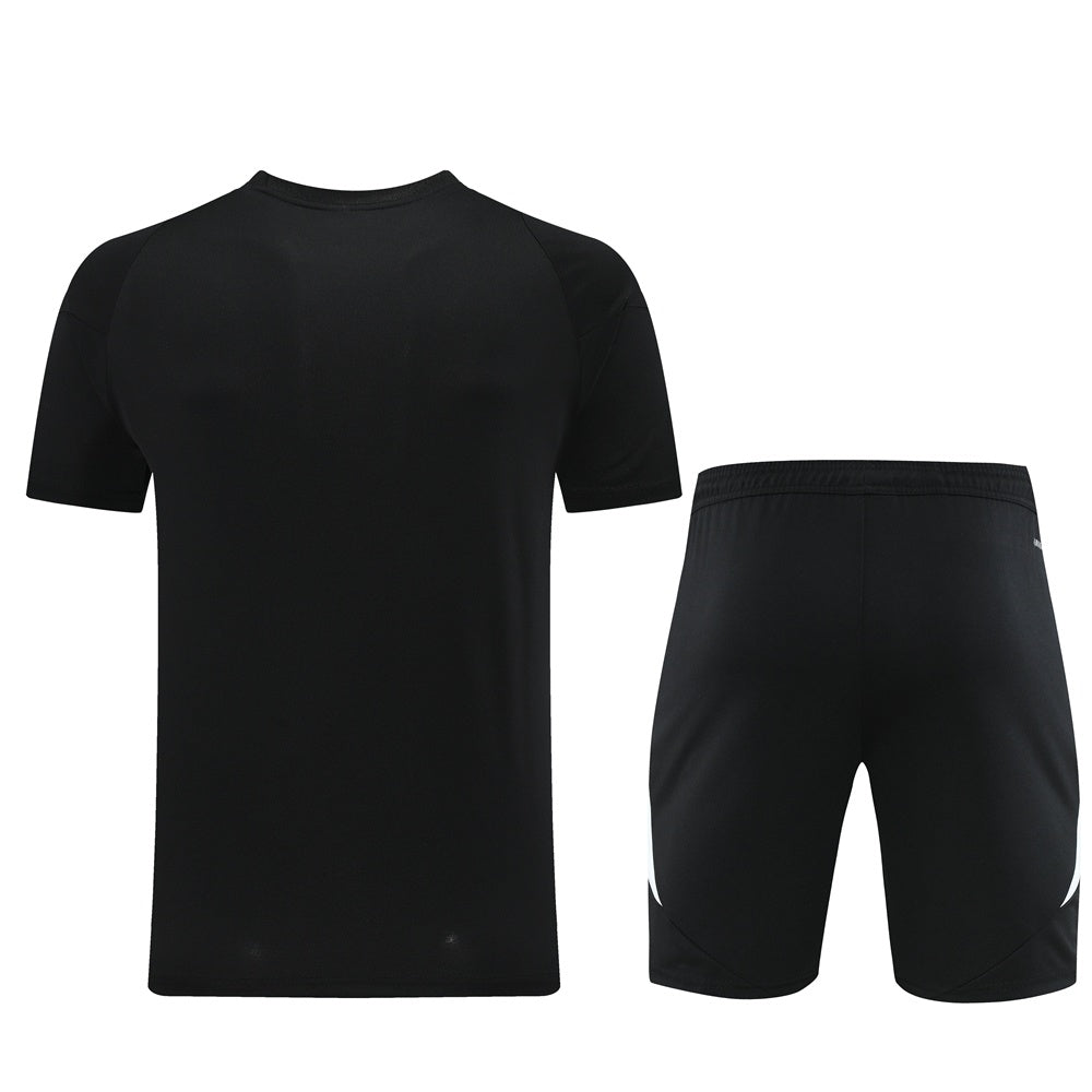 AD06 black shorts suit S-2XL