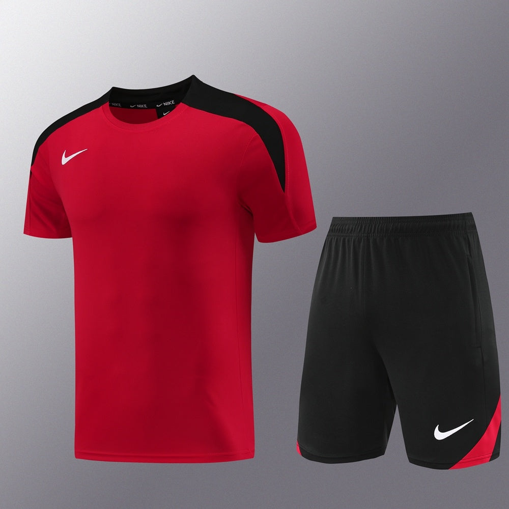 ND05 red shorts suit S-2XL