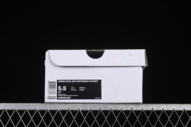 Nike Vapormax Flyknit Breathable Casual Running Shoes with Full-Length Air Cushion - 849558-007