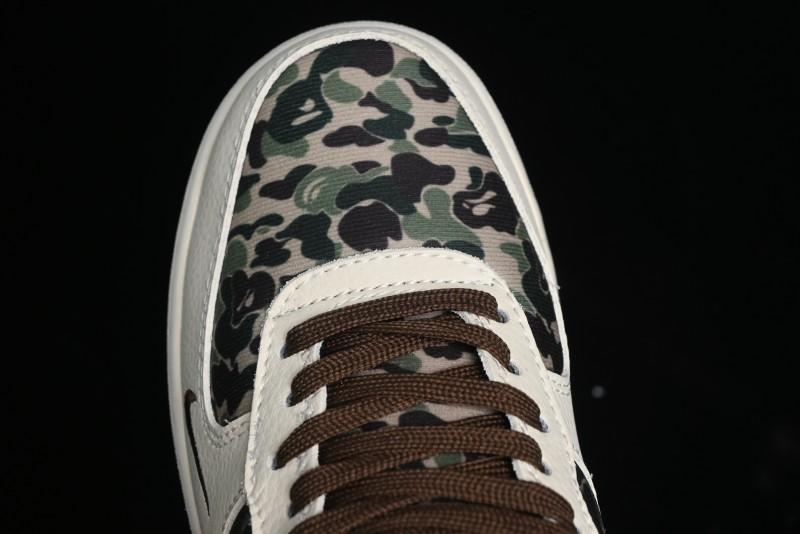 Nike Air Force 1 Low Bape Collaboration - Beige Camo Casual Sneakers - KK1988-019