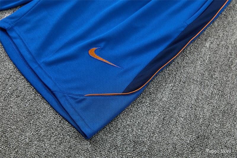 2026 France Blue & Orange Short Sleeve+Soccer Shorts