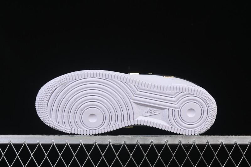 Nike Air Force 1'07 Low Four Hook Black White Casual Sneakers - ZH0316-113